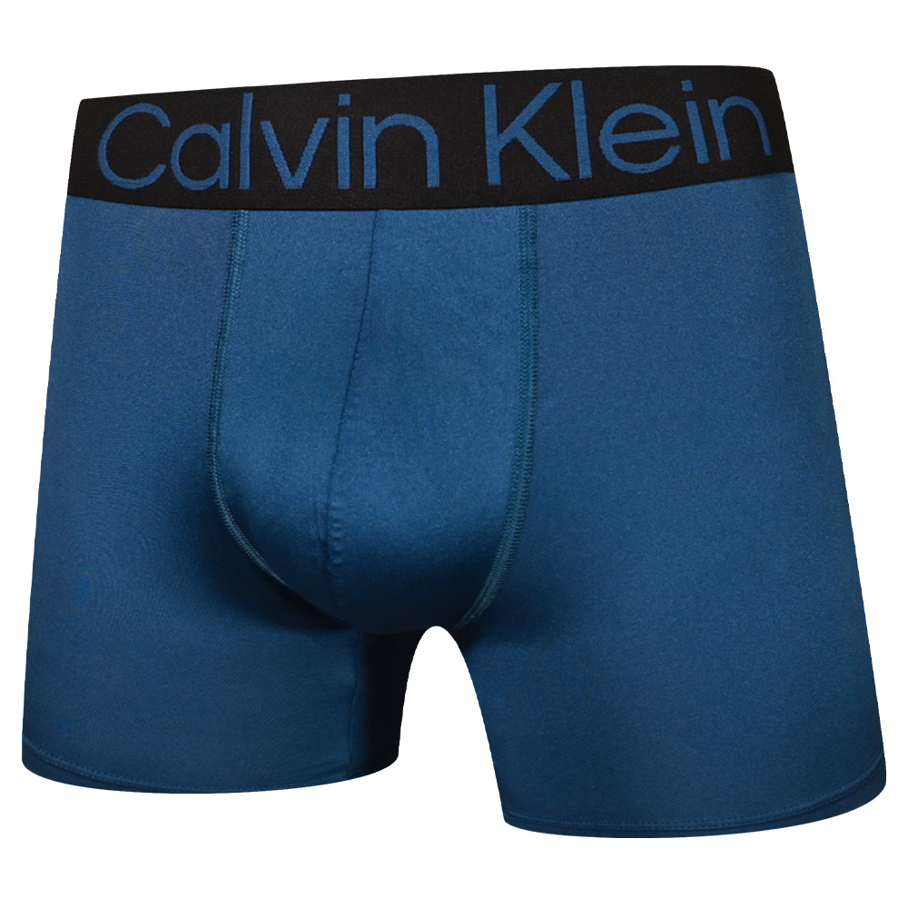 Calvin Klein Calvin Klein Bold 絲質速乾高彈力男性平口/四角褲(尼羅藍色)