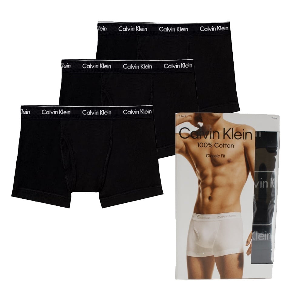 Calvin Klein 三件組 側開口 純棉 男內褲 男四角褲 CK內褲
