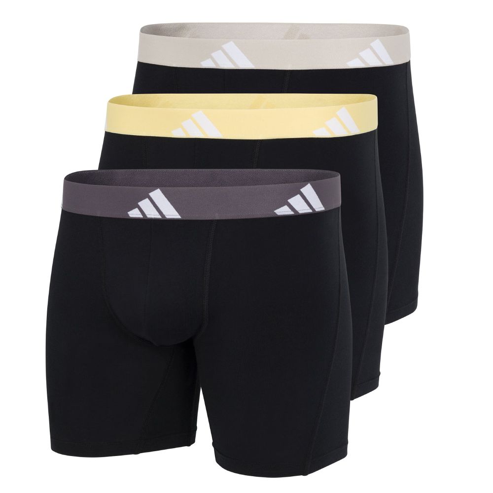 adidas 愛迪達 男士 高彈速乾棉質內褲組 ACTIVE FLEX COTTON BOXER BRIEF 3 PAIRS