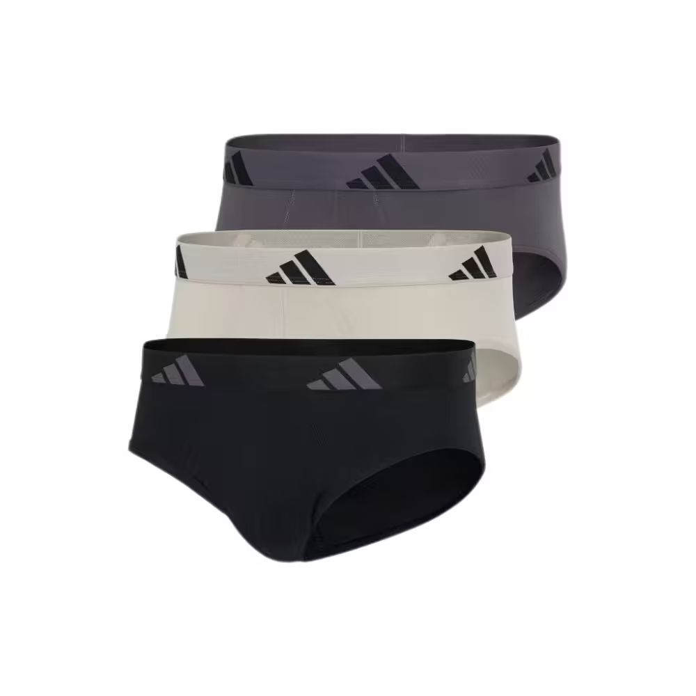 adidas 愛迪達 男士 親膚彈性貼身內褲三組 ACTIVE FLEX COTTON BRIEF