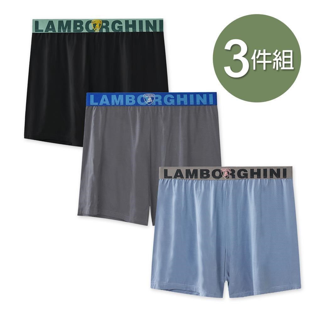ONEDER 旺達 3件組 藍寶堅尼AIR莫代爾空氣褲男四角褲 平口內褲 M/L/XL(LG-C001)