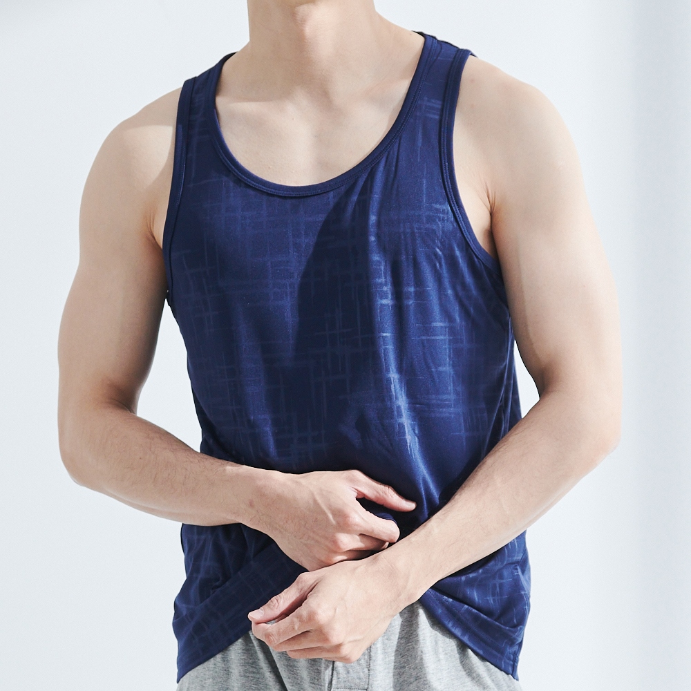 棉花共和國 三件組 Function超涼快乾圓領機能背心 M/L/XL(MIT台灣製造 涼感 吸濕排汗 抗UV 男上衣)