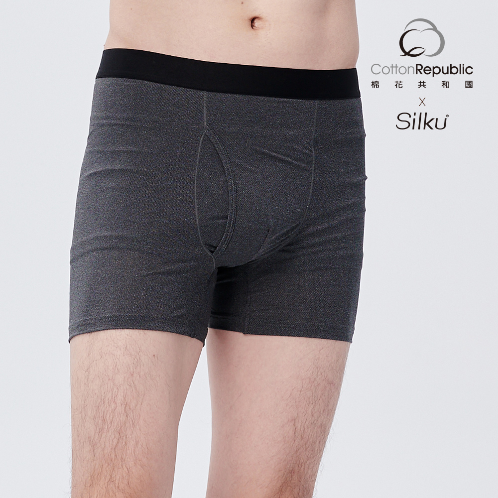棉花共和國 六件組/三盒 Silku網眼緊身平口褲男內褲 M/L/XL(吸濕排汗、透氣快乾、平口褲、男內褲)
