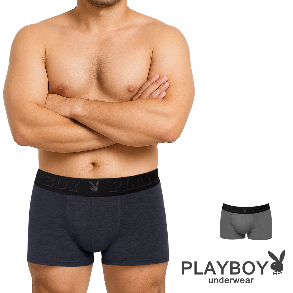 PLAYBOY 日本高科技機能抗菌防臭四角內褲 平口內褲