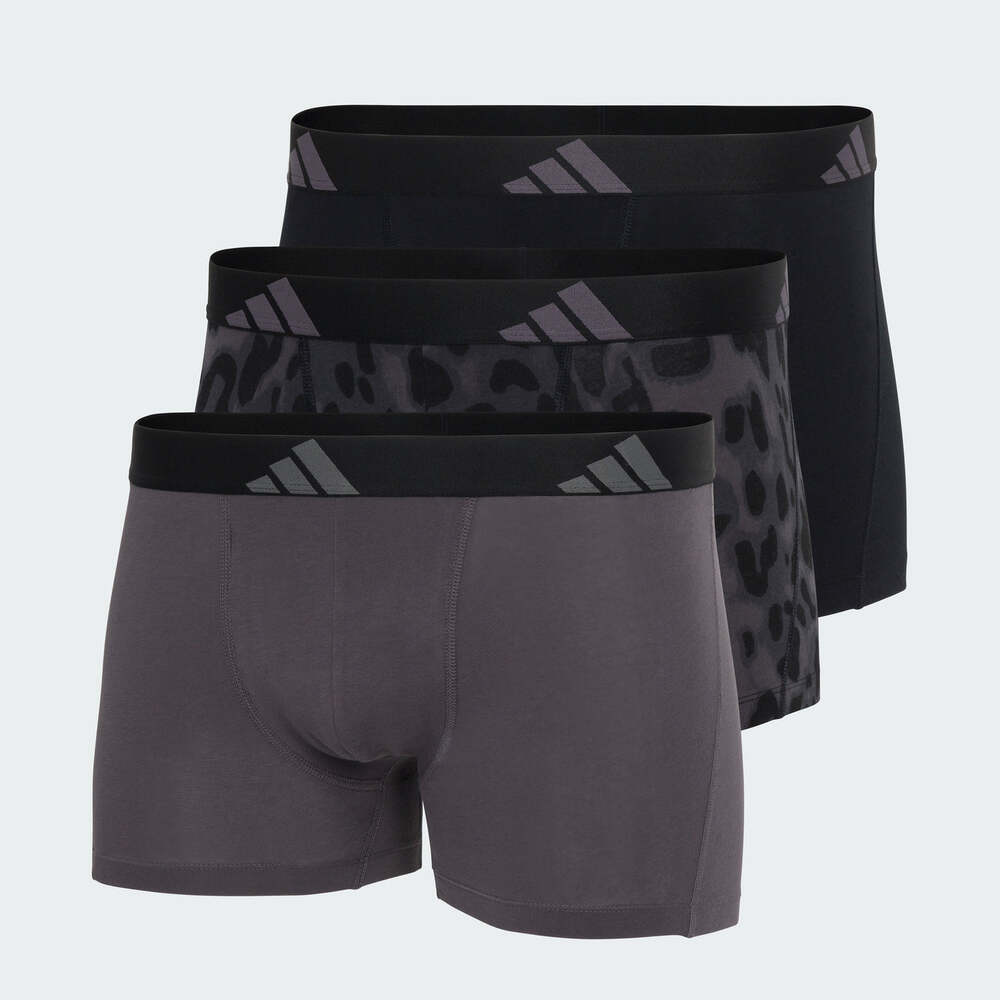 adidas 愛迪達 男士內褲 三件組 高彈舒適 速乾棉質親膚 四角內褲