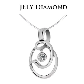 JELY 圖騰之戀 3分美鑽墜鍊