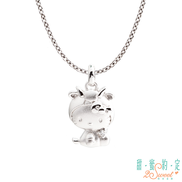 Hello Kitty HelloKitty 魔羯座Kitty純銀墜子 送項鍊