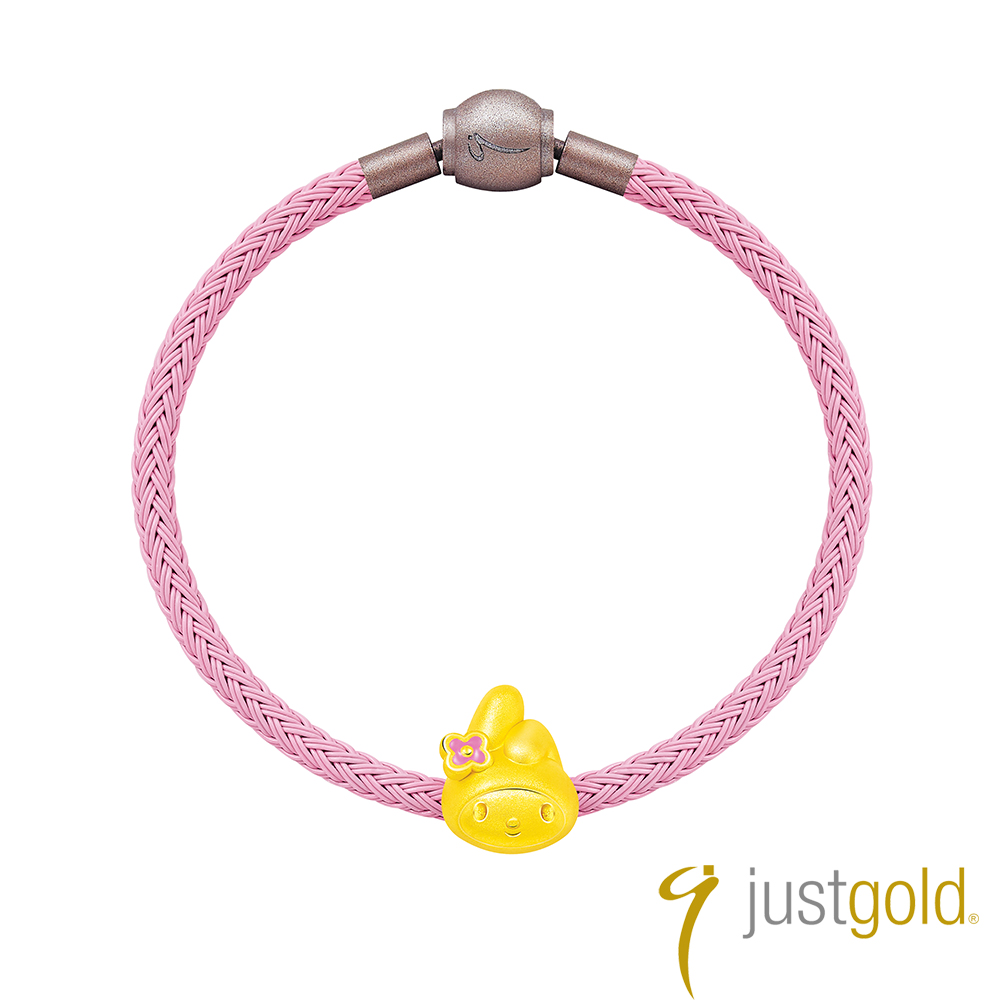 Just Gold 鎮金店 My Melody 純金串珠(花漾)