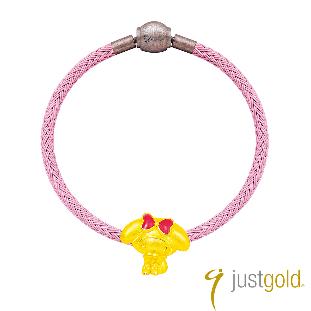 Just Gold 鎮金店 My Melody 純金串珠(蝴蝶結)