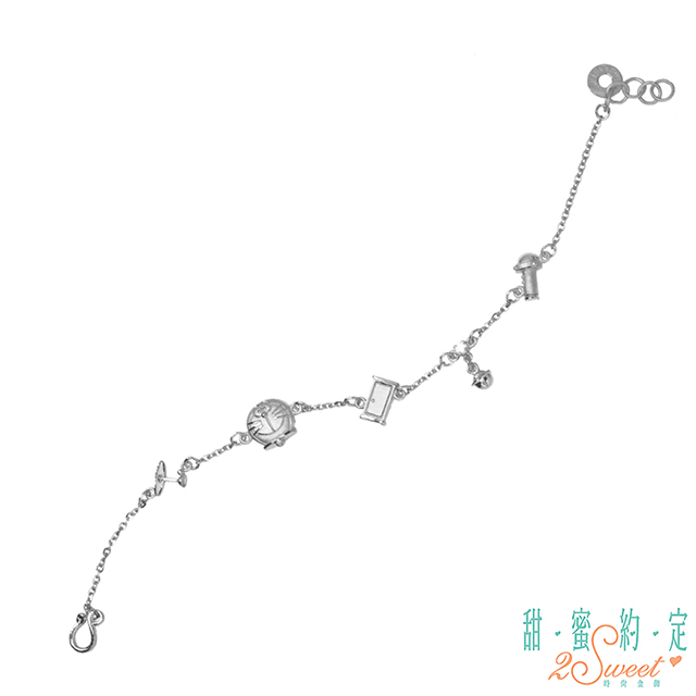 哆啦A夢 甜蜜約定 神奇百寶袋純銀手鍊
