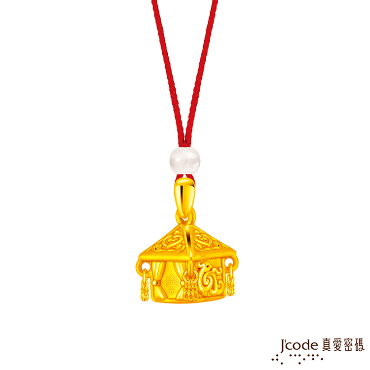 Jcode 真愛密碼 J’code真愛密碼金飾 白沙屯 迷你粉紅超跑神轎硬金墜子 送項鍊