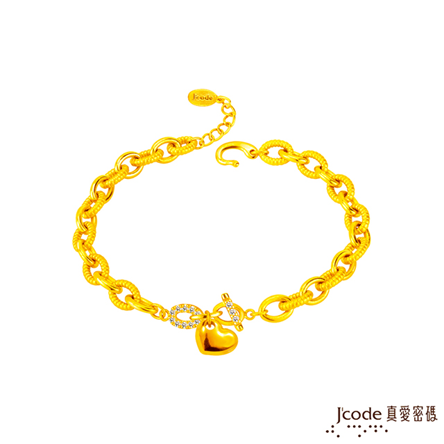 Jcode 真愛密碼 Jcode金飾 心引力黃金手鍊