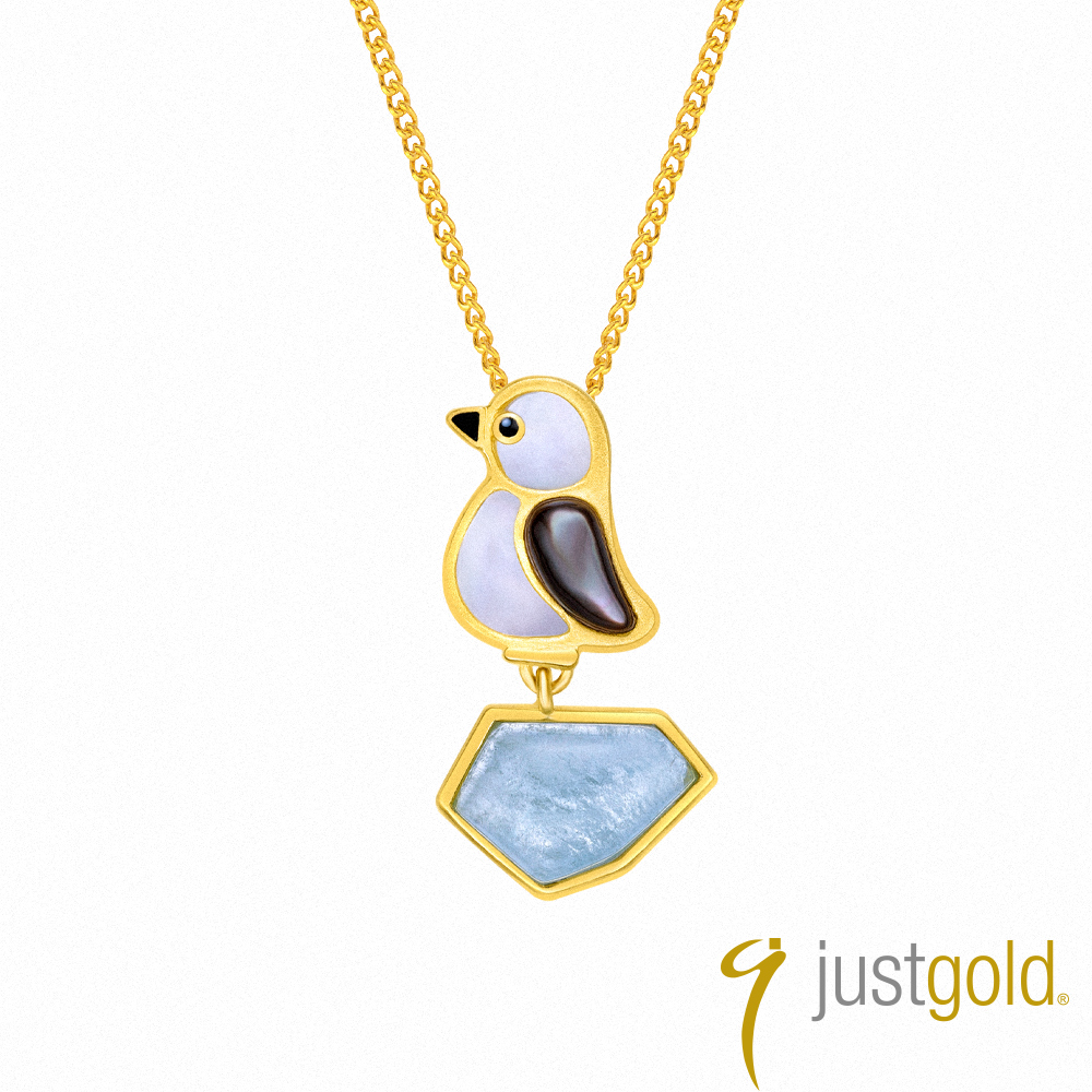 Just Gold 鎮金店 冰川珍奇-企鵝 黃金吊墜(不含鍊)