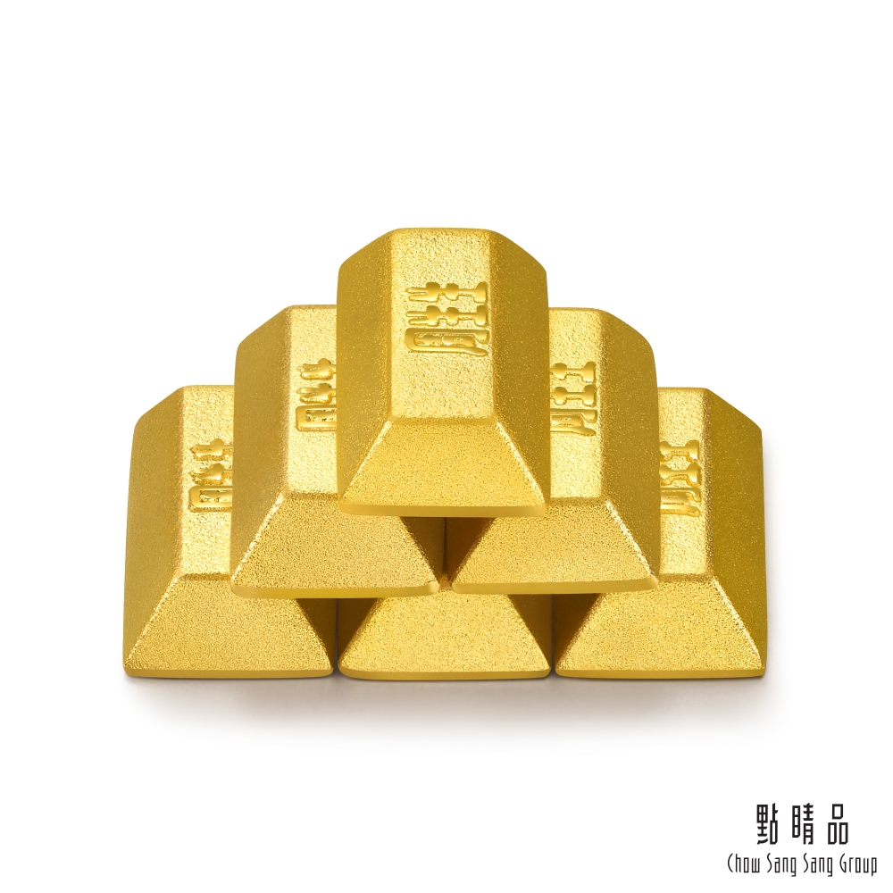 Chow Sang Sang Group 點睛品 珍藏金磚造型小金豆6塊 (1.56錢/6克)_計價黃金