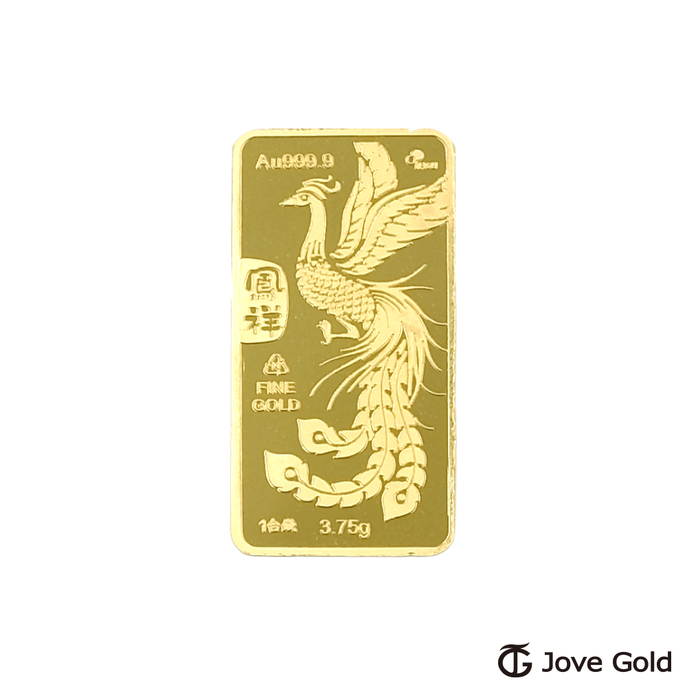 Jove gold 漾金飾 平安金鳳黃金條塊 - 壹台錢