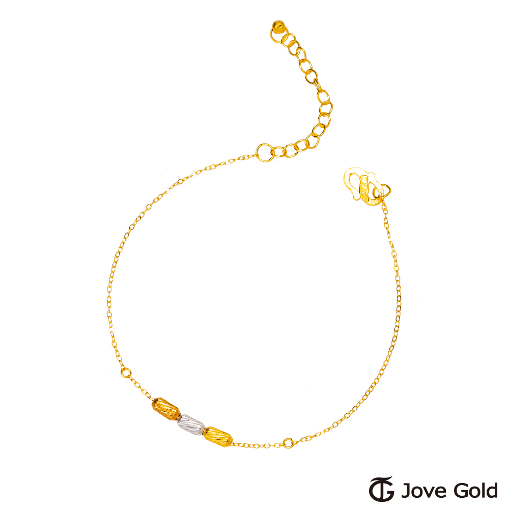 Jove gold 漾金飾 三個心願黃金手鍊