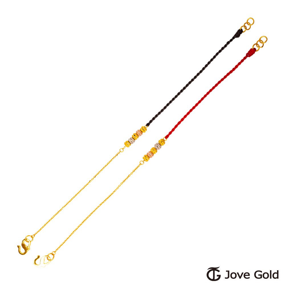 Jove gold JoveGold漾金飾 穿越時空黃金編織繩手鍊
