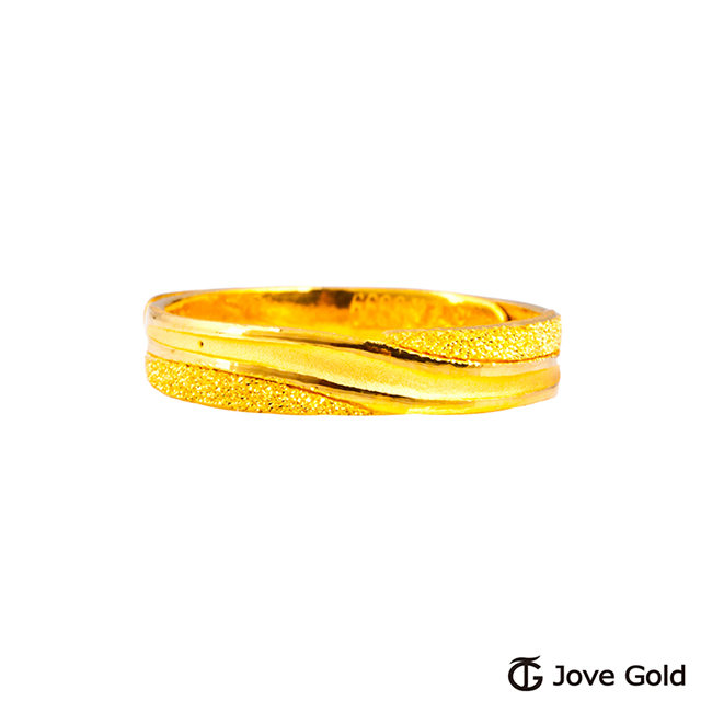 Jove Gold漾金飾 細水長流黃金男戒指