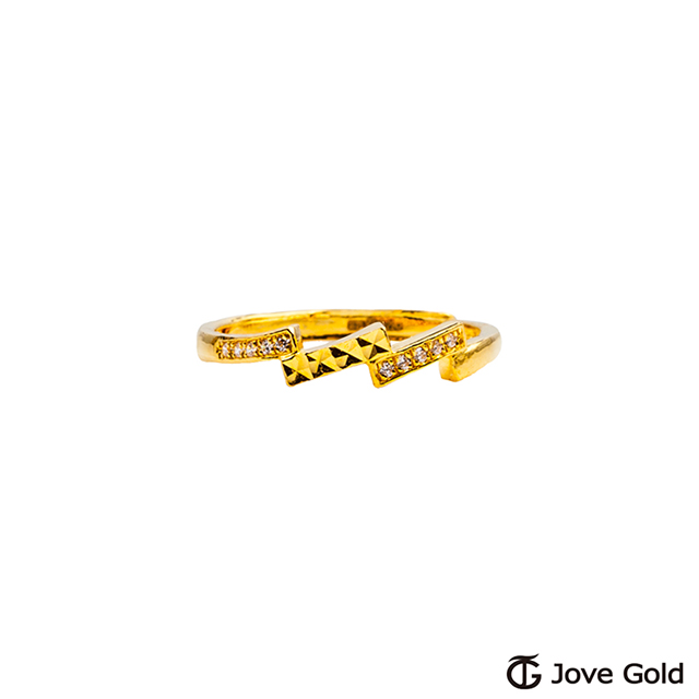 Jove gold JoveGold 玩轉時尚黃金戒指