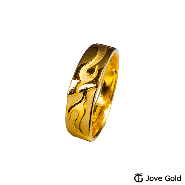 Jove gold JoveGold 默契黃金男戒指