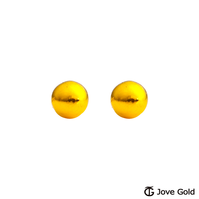 Jove gold 承諾黃金耳環-小