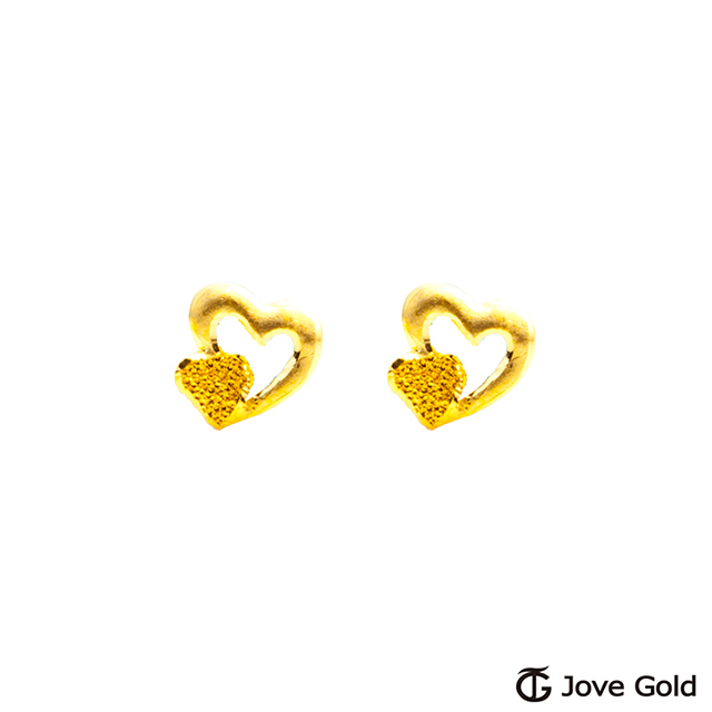 Jove gold Jove Gold漾金飾 幸福心情黃金耳環