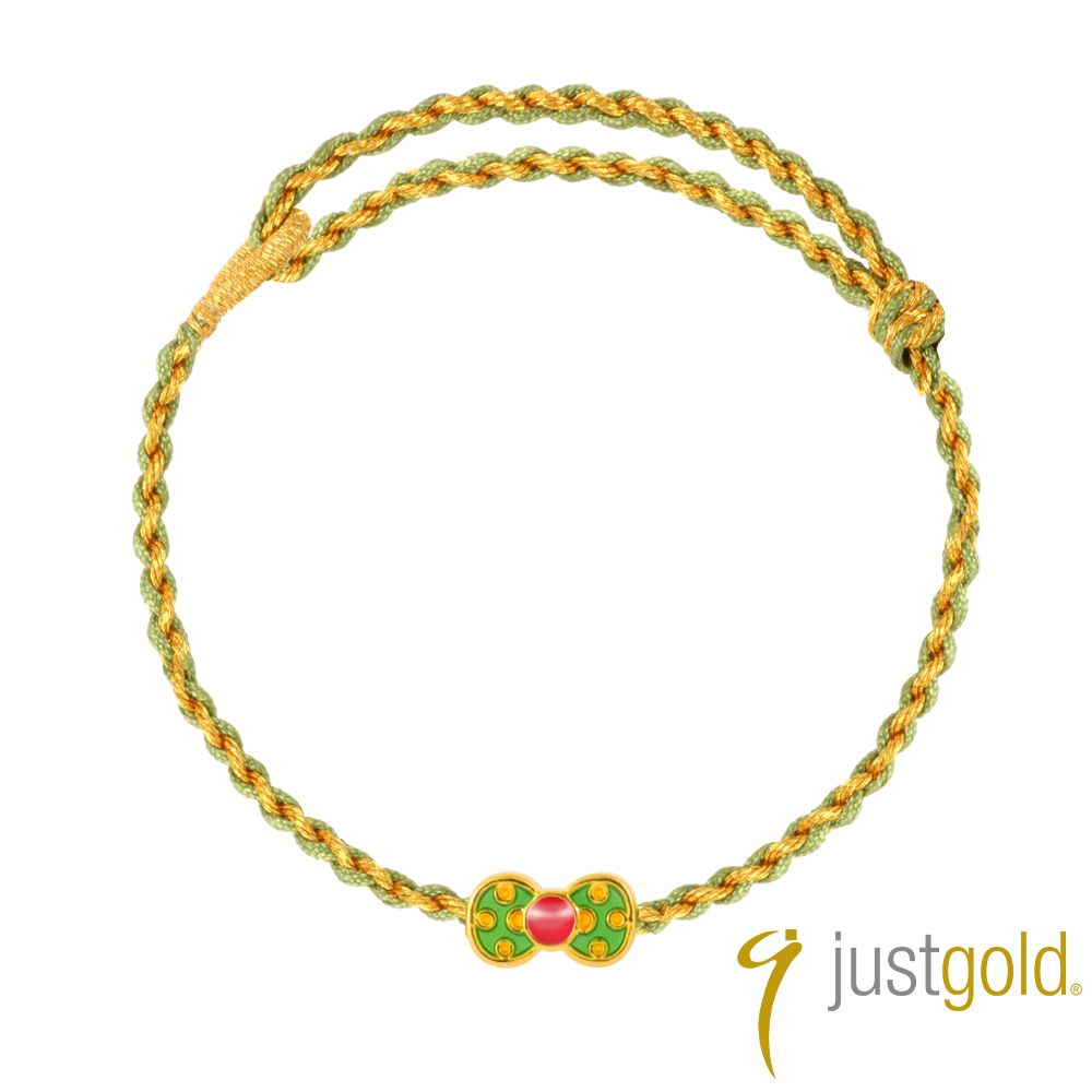 Just Gold 鎮金店 金翠萌結 黃金手繩 (網路限定)
