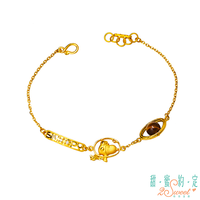 2sweet 甜蜜約定 宇宙冒險史奴比Snoopy黃金手鍊