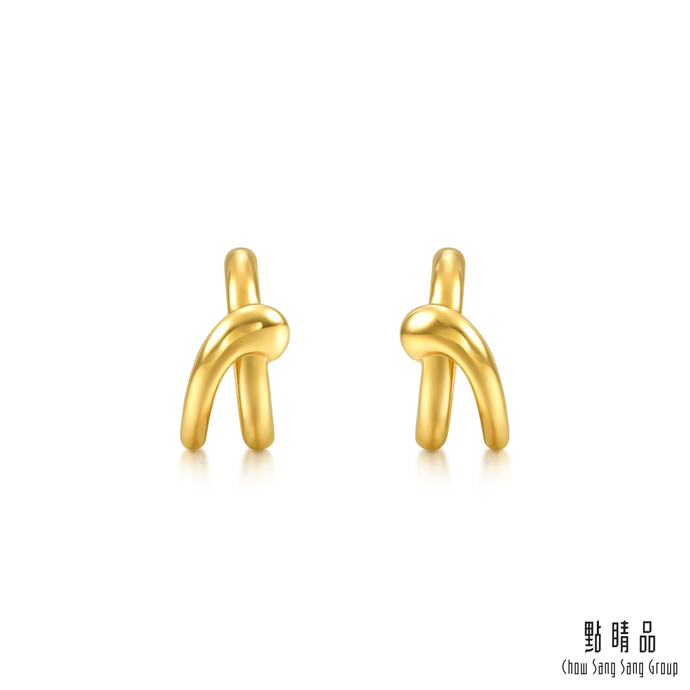 Chow Sang Sang Group 點睛品 擁抱夢想 黃金耳環_計價黃金(一對)