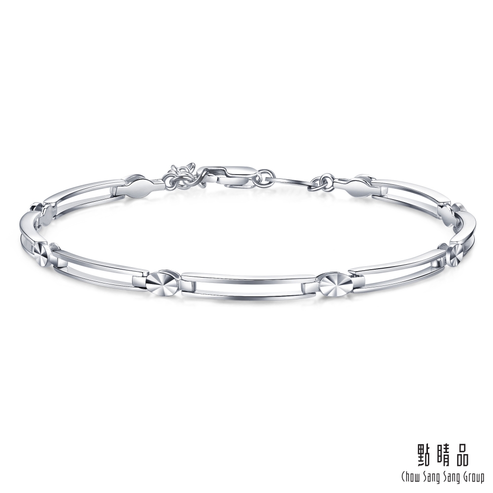 Chow Sang Sang Group 點睛品 幾何之美 鉑金手鍊_計價鉑金(17公分)
