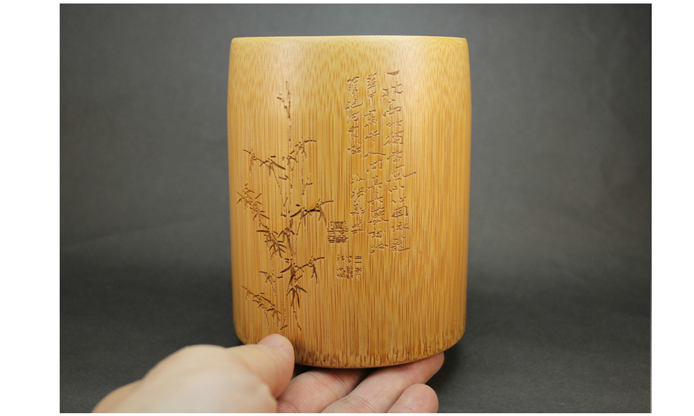 原竹筆筒高12公分直徑9 公分- PChome 24h購物