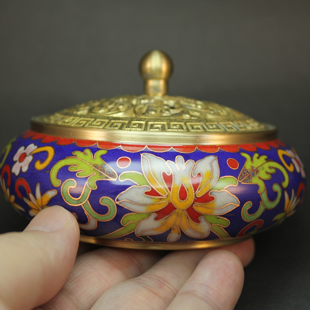 景泰藍香爐薰香爐精美雅緻簍空雕圖騰鎮宅辟邪塔香線香- PChome 24h購物