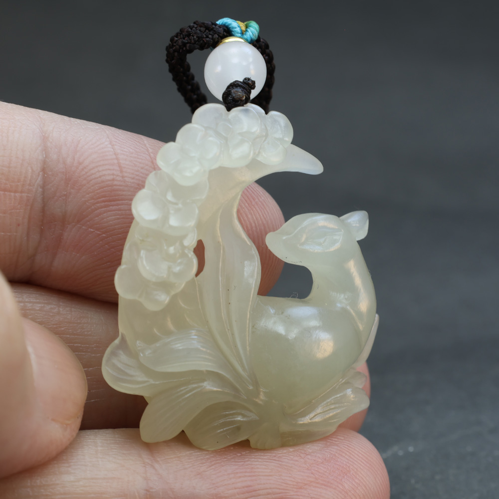 天然和田玉九尾狐項鍊毛衣鍊3.5-2.9-0.9公分(附鑑定證卡) - PChome 24h購物