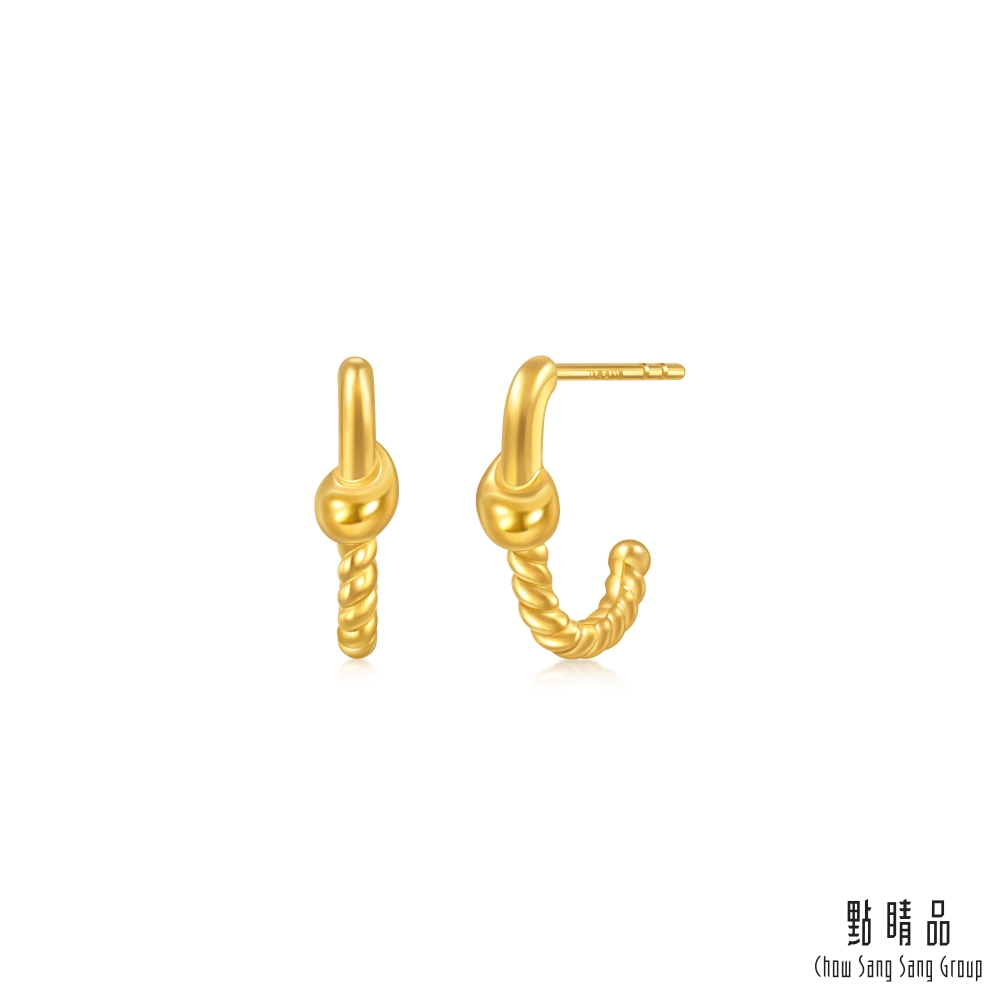 Chow Sang Sang Group 點睛品 網路獨家款 守護夢想 黃金耳環_計價黃金(一對)