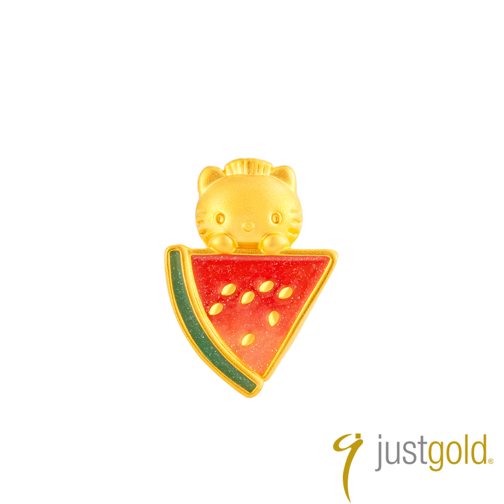 Just Gold 鎮金店 繽紛果漾派對 黃金串珠(西瓜Daniel)