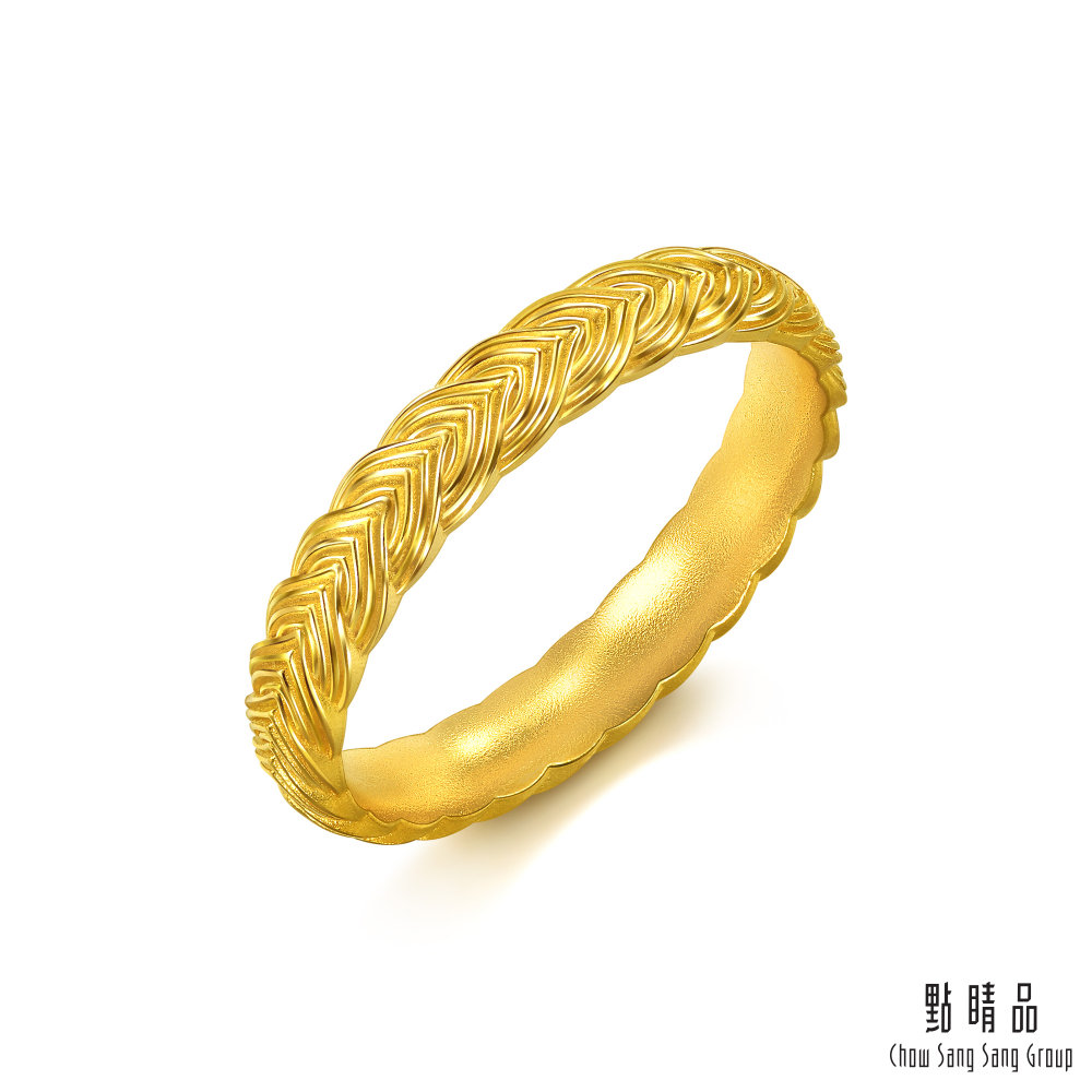 Chow Sang Sang Group 點睛品 古典編織紋 黃金戒指_計價黃金(港圍17)
