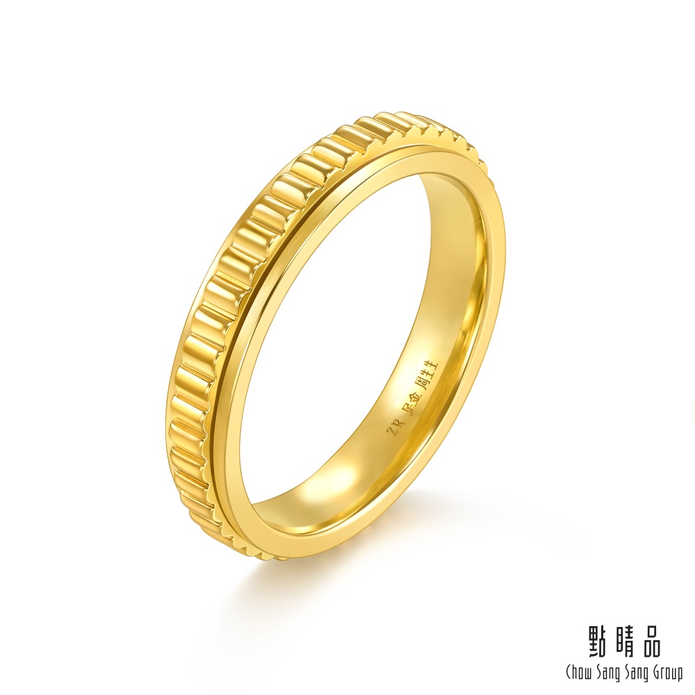 Chow Sang Sang Group 點睛品 命運之輪 黃金戒指_計價黃金(港圍09)