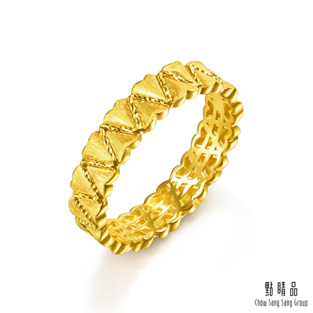 Chow Sang Sang Group 點睛品 心心相連 黃金戒指_計價黃金(港圍17)