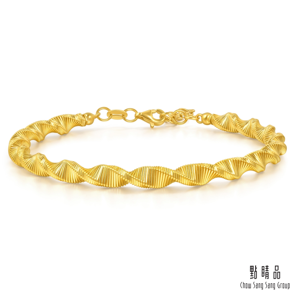 Chow Sang Sang Group 點睛品 微光星漩 黃金手鐲_計價黃金(06)