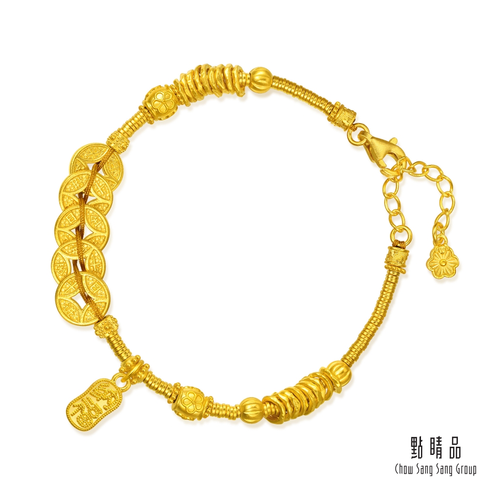 Chow Sang Sang Group 點睛品 日進斗金 黃金手鍊_計價黃金