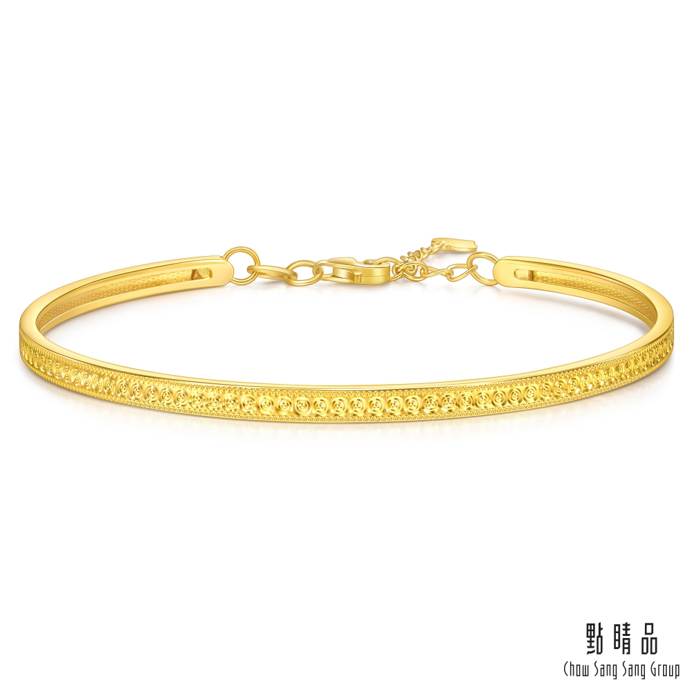 Chow Sang Sang Group 點睛品 閃耀漩渦 黃金手鐲_計價黃金(07)
