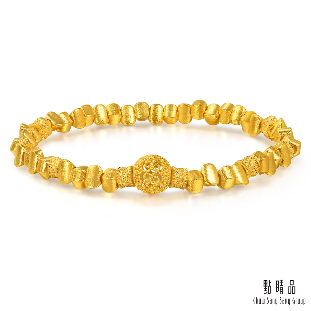 Chow Sang Sang Group 點睛品 玲瓏繡球 黃金手鍊_計價黃金(06)