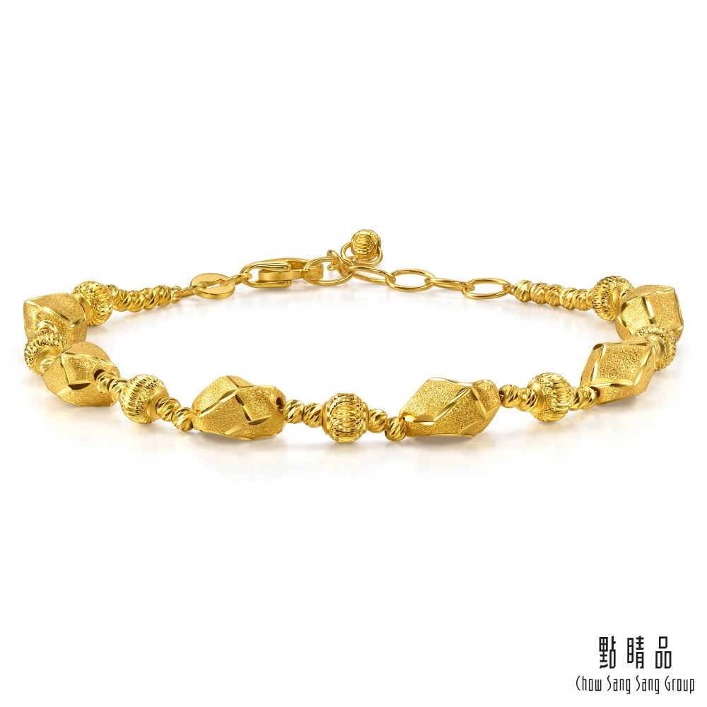 Chow Sang Sang Group 點睛品 光的棱角 黃金手鍊_計價黃金