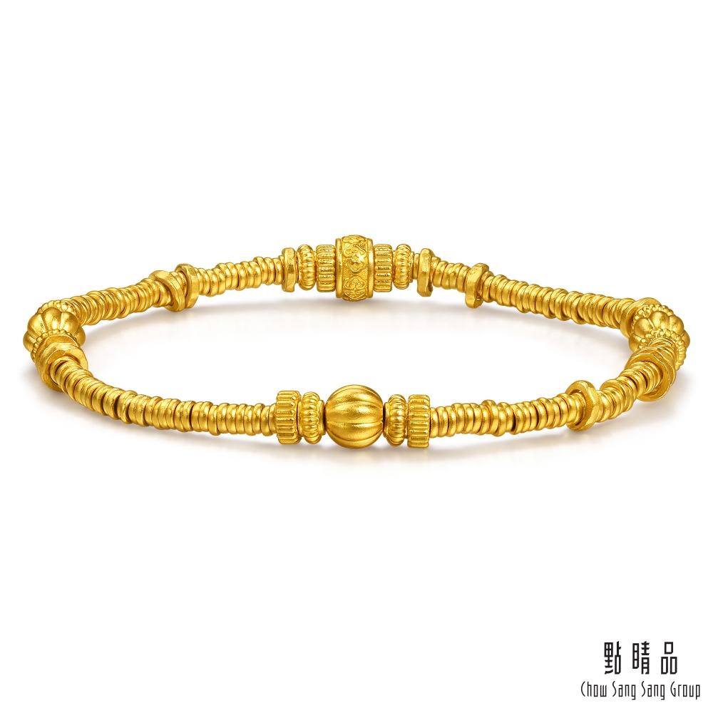 Chow Sang Sang Group 點睛品 如意金瓜 黃金手鍊_計價黃金(06)