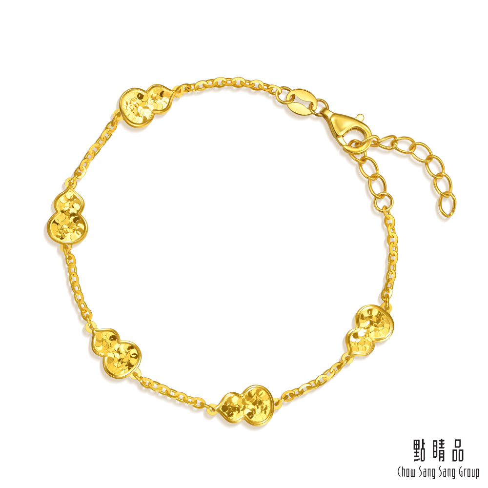 Chow Sang Sang Group 點睛品 閃耀五福 黃金手鍊_計價黃金 (大)
