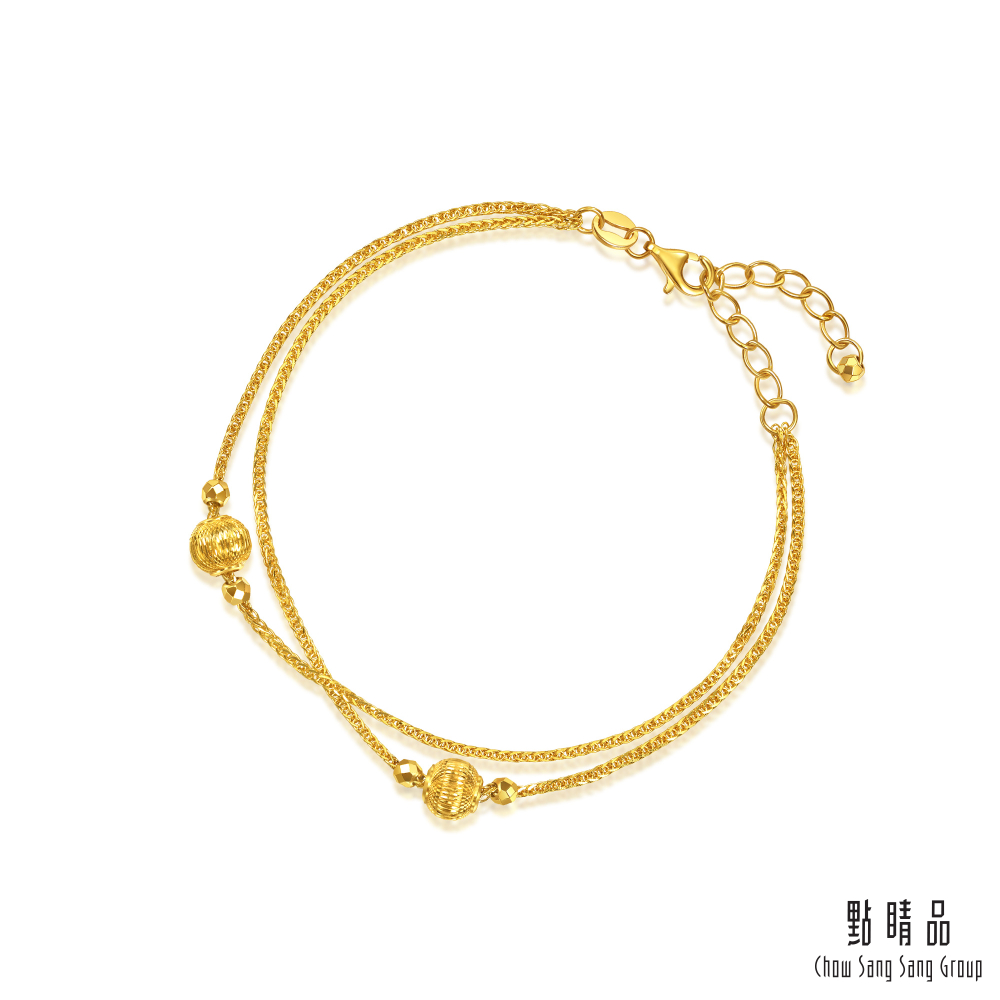Chow Sang Sang Group 點睛品 網路獨家款 星綴雙鍊 黃金手鍊_計價黃金