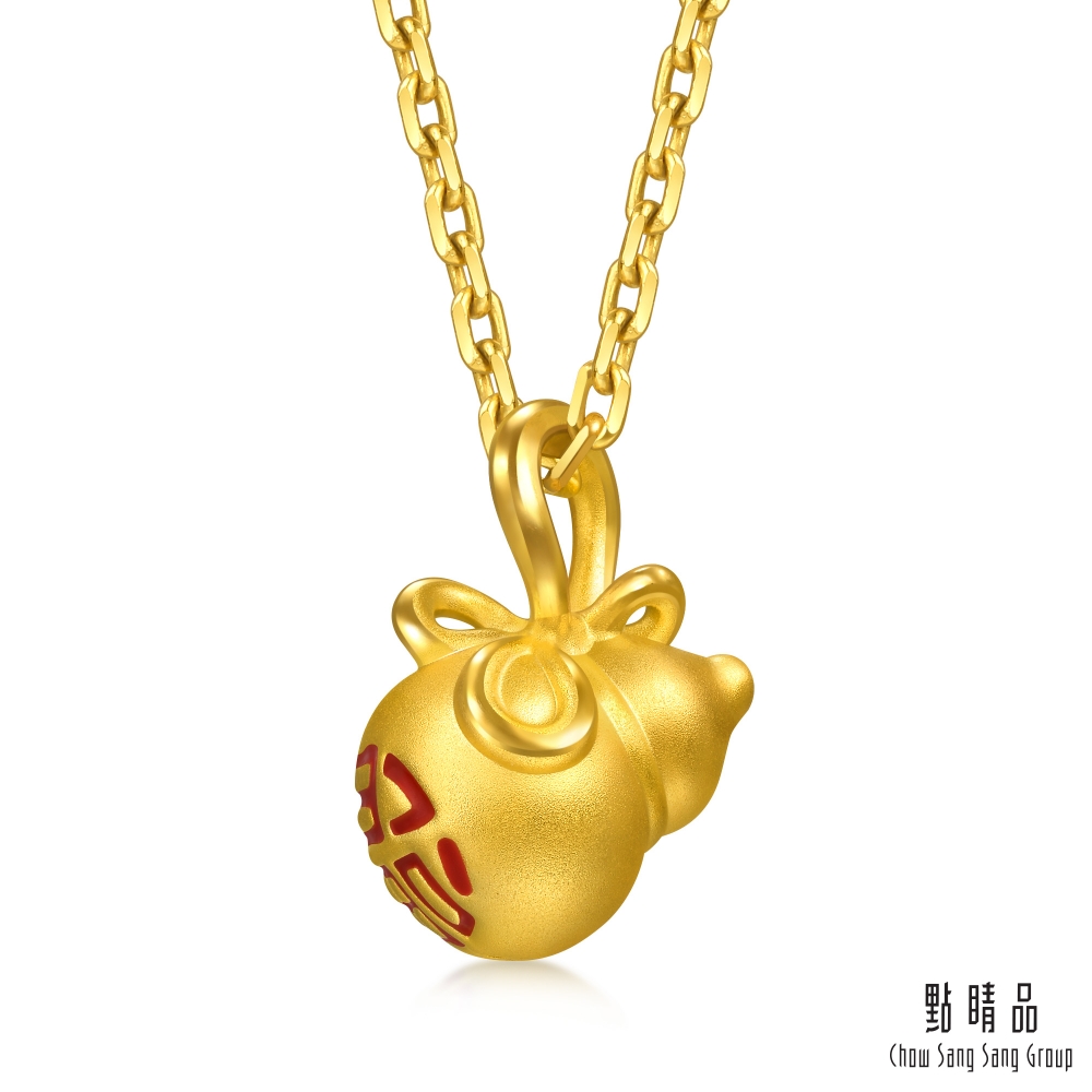 Chow Sang Sang Group 點睛品 網路獨家款 福蝶結 黃金吊墜_計價黃金