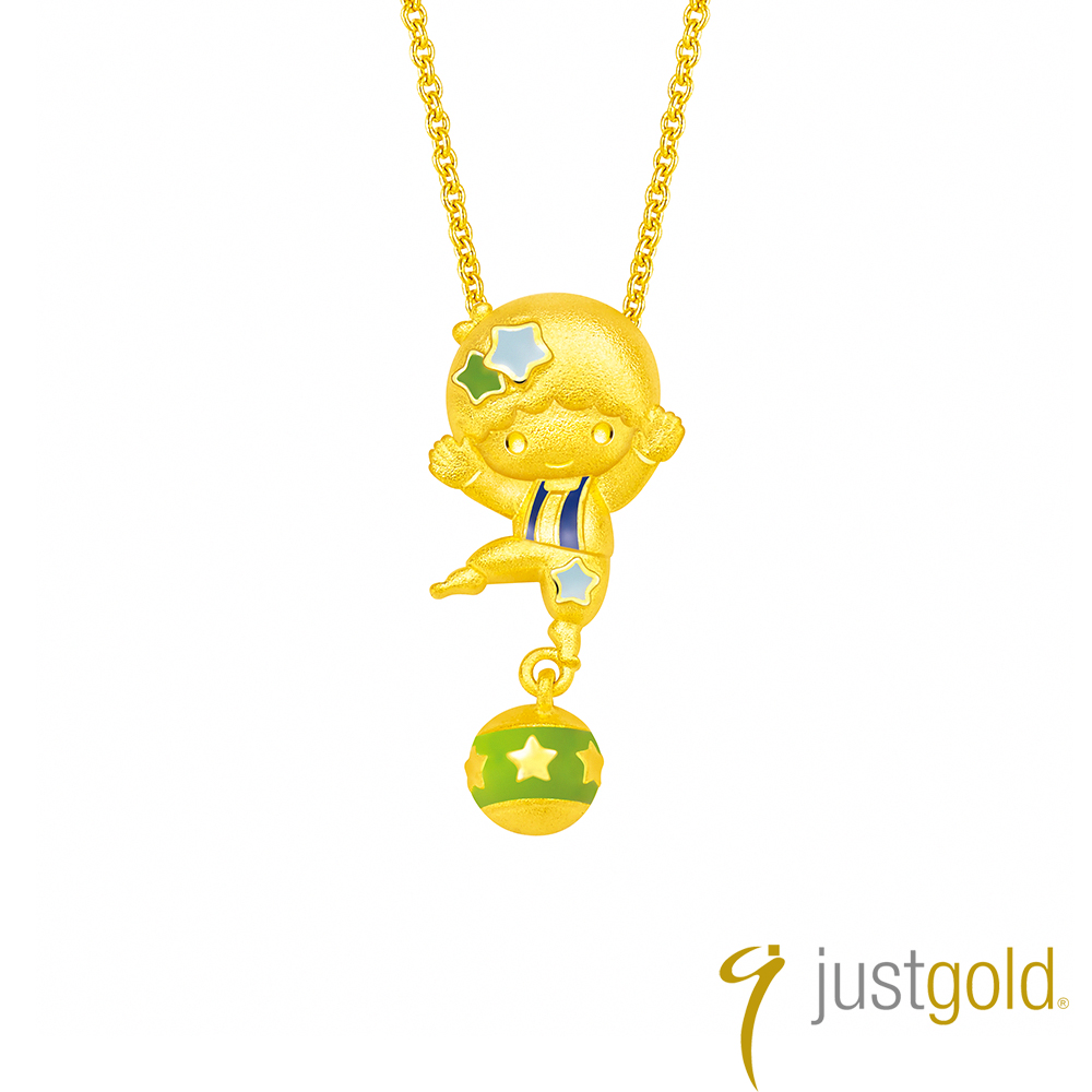 Just Gold 鎮金店 Sanrio夢幻樂園 黃金吊墜-Kiki (不含鍊)