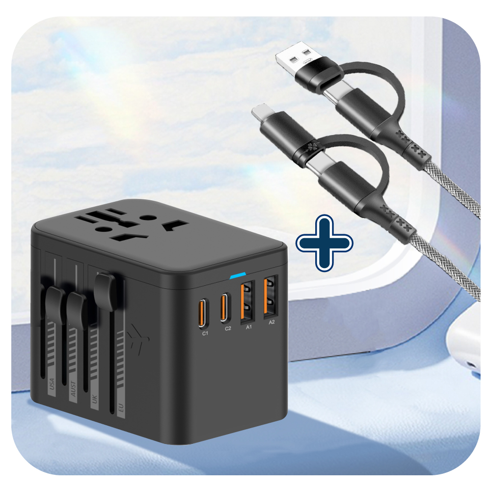 Mr.U 優先生 PD3.0 20W快充萬國旅行充 2500W USB全球通用 萬用轉接頭