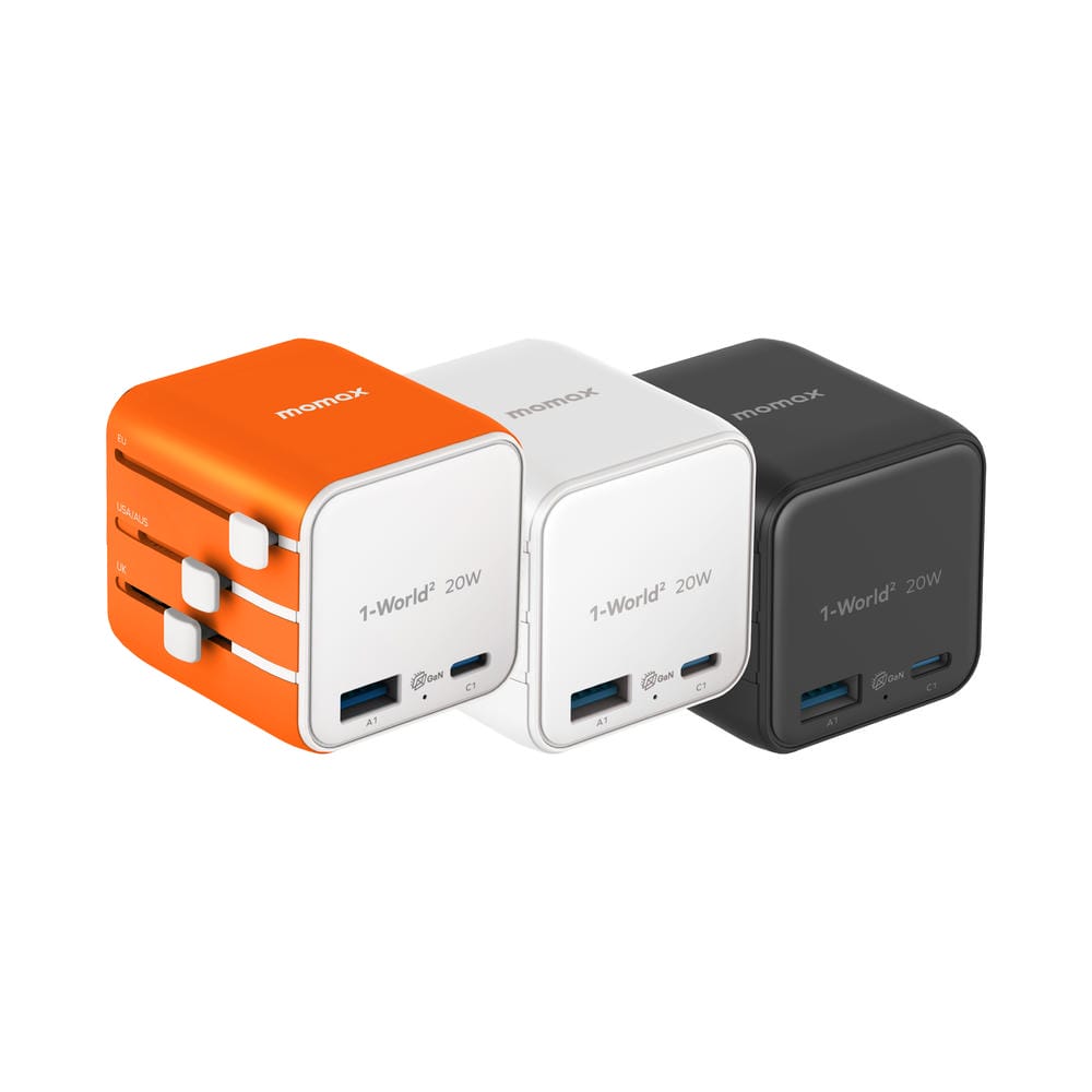 MOMAX 摩米士 1-World² 20W-2接口USB旅行充電器 UA29